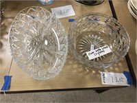 2 Glass Dishes