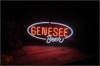 genesse beer neon sign