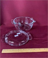 Glass bowl w/ lid