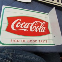 1990's Metal Flange Coca Cola Sign.