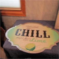 Miller chill lime Embossed metal.