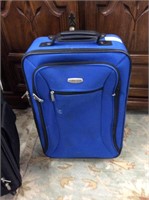 Blue global gear travel bag