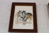 Two Horse Framed Pictures