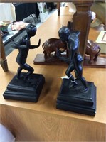 Two men book ends