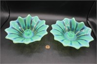 Pair of Vintage Murano Glass Candle Holders
