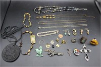 Collection of Gold, Sterling & Costume Jewelry