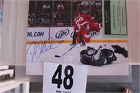 Autographed Hockey Drew Miller COA (U231)