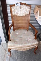 Antique Embroidered Padded Arm Chair (U234)