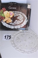 Mikasa Crystal Carmen Cake Plate (13.5") (U234)
