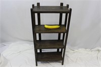 Vintage Rustic Free Standing Wood Shelf