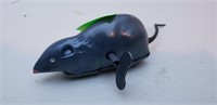 Vintage wind-up mouse tin toy works