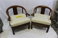 Pair of Vintage Horseshoe Chairs