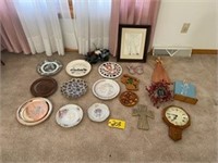 Collector Plates, Clock,