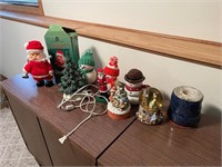 Christmas Items, Santa, Snow Globes