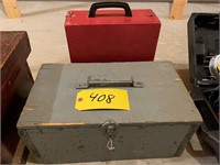 Tool Box, Wood Drill & Bits, Red Box