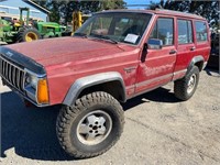 1992 Jeep Cherokee, 4WD, gas     TITLED