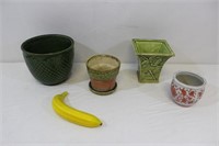 Quartet of Ceramic Planters