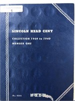 1909-1940 Lincoln Cent Whitman Album 74 Coins