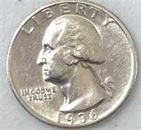 1936-D Washington Quarter