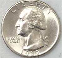 1937-D Washington Quarter