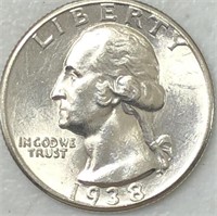 1938 Washington Quarter