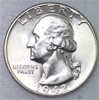 1942 Washington Quarter