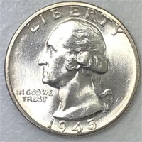 1945-S Washington Quarter