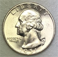 1951-D Washington Quarter