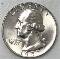 1957-D Washington Quarter