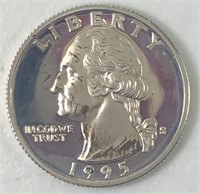1995-S Silver Proof Washington Quarter