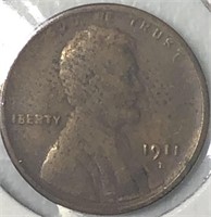 1911-D Lincoln Cent Fine