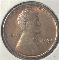 1934-D Lincoln Cents MS64 RB