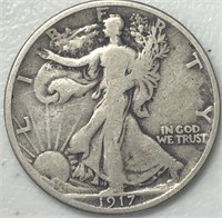 1917 Liberty Walking Half Dollar