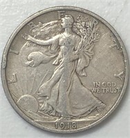1918 Liberty Walking Half Dollar