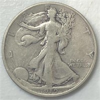 1919-D Liberty Walking Half Dollar