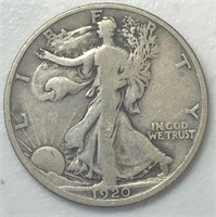 1920-D Liberty Walking Half Dollar
