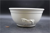 Vintage Ceramic Mixing Bowl with Cow Detail