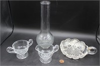 Quartet of Vintage Glassware