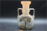 Vintage Art Nouveau "Tree" Art Glass Bud Vase