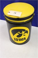 Iowa Hawkeye Cooler Bucket with cushioned seat