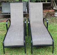 Pair of Outdoor Lounge Chairs (2pc)