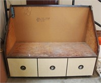 Wood 3-Drawer Storage Box