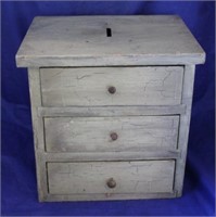 3-Drawer Wood Storage Chest/  Box