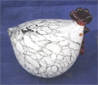 Murano Glass Rooster - 7" tall