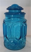 Blue Glass Jar - 10" tall