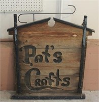 Pat's Crafts Wood Sign