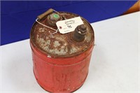 Antique 5 Gallon Metal Oil Can