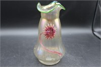 Early 1900s Art Nouveau Satin/Pink Glass Vase