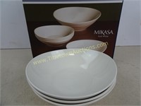 Lot of 3 Mikasa Swirl Bowls