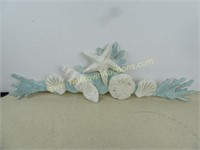 34" x 11" Wood Sea Shell Decoration